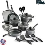 18 Piece Cookware Set Pots & Pans Kitchen Non Stick Home Cooking Pot Pan 2 Color