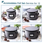 China Dinnerware Storage Sets Hard Shell Flatware, Plates & Cups Storage Holders - Image 2