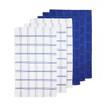 6 Pack of Kitchen Tea Towels - Striped Popcorn Pattern - 15 x 25 in 100% Cotton - Image 3