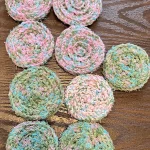 Set of 5 Crocheted Scrubby Yarn Dish Scrubbies - Image 3