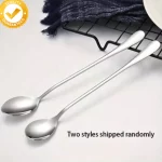 8pcs Stainless Steel Long Handle Ice Tea Spoon Kitchen Cocktail Stirring Spoons - Image 3