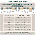 Boho Table Runner for Home Decor with Tassels 72 Inches Long Farmhouse Rustic... - Image 3