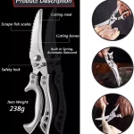 Kitchen bone Scissor Kitchen Poultry Shears Stainless Steel Heavy Duty - Image 3