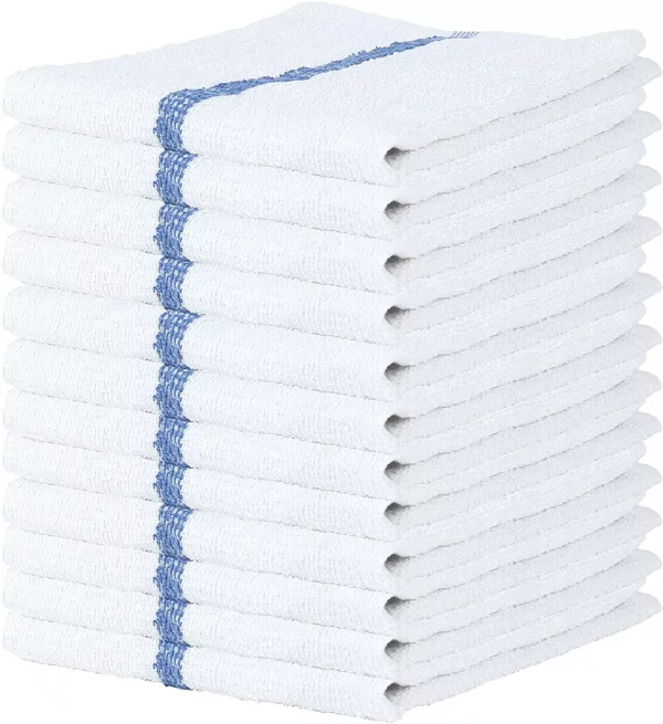 Bar Mop Towels 100% Cotton Kitchen Cleaning Towel Restaurant 16x19 Pack Of 12-24