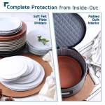 China Dinnerware Storage Sets Hard Shell Flatware, Plates & Cups Storage Holders - Image 4