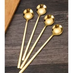 4x6.9" Stainless Steel Mixing Spoons Long Handle Iced Teaspoons Ice Cream Spoon - Image 4