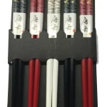 5 Pair Chinese Japanese Sushi Reusable Wooden Chopsticks Multi Pattern - Image 7