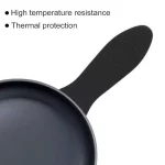 2PCS Silicone Hot Handle Pot Holder Cast Iron Skillets Sleeve Cover Grip B384 - Image 4