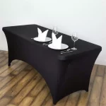 Spandex 4ft ,6ft ,8ft Stretch Fitted Tablecloth Table Cover Wedding Event