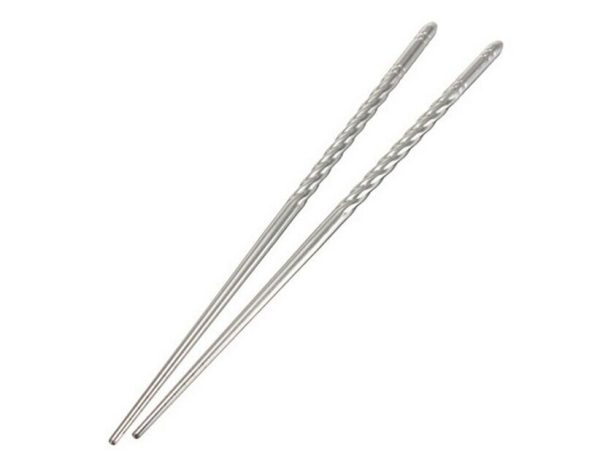 Purple Stainless Steel Spoon Chopsticks Set Rose Korean Chinese Rice CHOP Sticks - Image 5