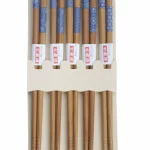 5 Pair Chinese Japanese Sushi Reusable Wooden Chopsticks Multi Pattern - Image 9