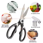 Kitchen Scissors Heavy Duty Stainless Steel Multipurpose Ultra Sharp Shears - Image 5