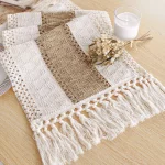 Boho Table Runner for Home Decor with Tassels 72 Inches Long Farmhouse Rustic...
