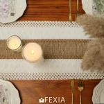 Boho Table Runner for Home Decor with Tassels 72 Inches Long Farmhouse Rustic... - Image 6