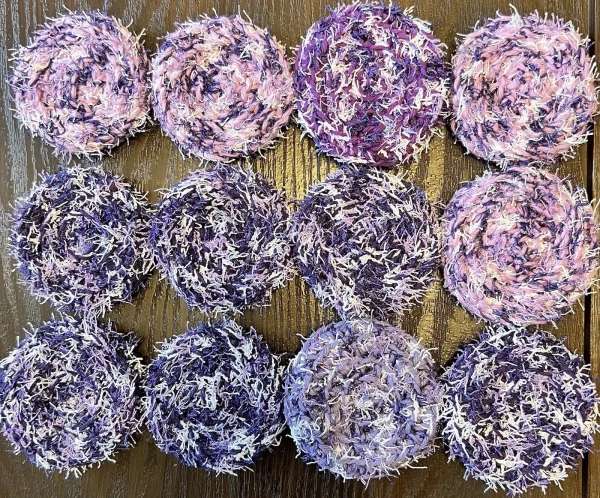 Set of 5 Crocheted Scrubby Yarn Dish Scrubbies - Image 8