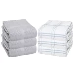 6 Pack of Kitchen Tea Towels - Striped Popcorn Pattern - 15 x 25 in 100% Cotton - Image 7