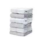 6 Pack of Kitchen Tea Towels - Striped Popcorn Pattern - 15 x 25 in 100% Cotton - Image 8