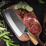 Stainless Steel Asian Kitchen Knife Butcher Chef Damascus Cleaver Chopping Meat - Image 10